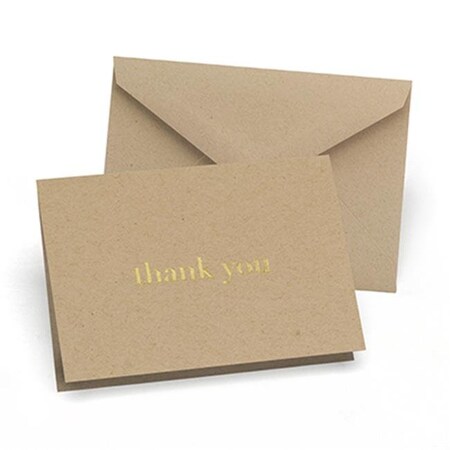 Hortense Hewitt Hortense B Hewitt 38963 Golden Natural Thank You Card 38963